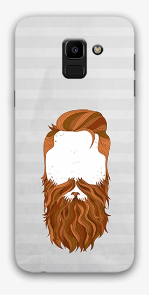 Beard Face Samsung J6 Mobile Case - Trust Me I Have A Beard Oval Ornament #1495075