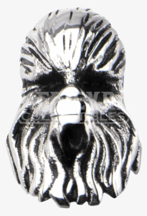 Star Wars Stainless Steel Chewbacca Bead Charm Silver #1495377
