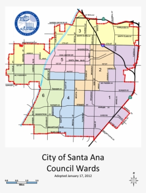 Council Ward Map - Santa Ana #1496107 Council Ward Map - Santa Ana #1496107