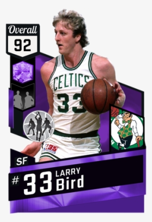 '92 Larry Bird Amethyst Card - Nba 2k18 Gilbert Arenas #1496886