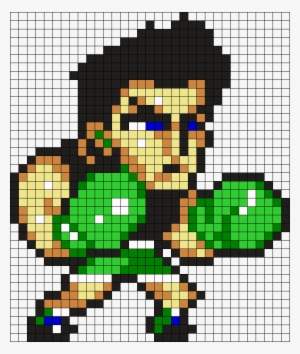 Little Mac Perler Bead Pattern / Bead Sprite - Little Mac Pixel Art #1497022