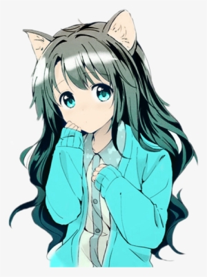 Report Abuse - Anime Girl Cat Kawaii #1497184