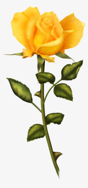 Tubes Fleurs Flower Clipart, Paper Art, Yellow Flowers, - Rosa Amarela Png #1497460