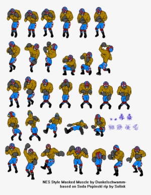 Little Mac Nes Sprite - Super Punch Out Masked Muscle #1497686