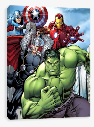 Earth's Mightiest Heroes - Ag Hulk Avengers Cartoon Cardboard Cutout Lifesize #1497747