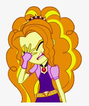Adagio Dazzle, Cropped, Equestria Girls, Facepalm, - Mlp Eg The Adagio Png #1498382