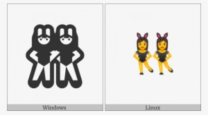 Woman With Bunny Ears On Various Operating Systems - Cartoon #1499363