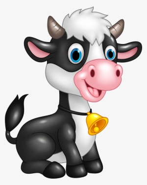 View Full Size - Cute Cow Cartoon Png #150365