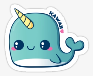 Kawaii Stickers, Kawaii Crafts, Cute Illustration, - Kawaii Whale #150402