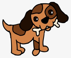 Clip Art - Dog With Bone Clipart #151504