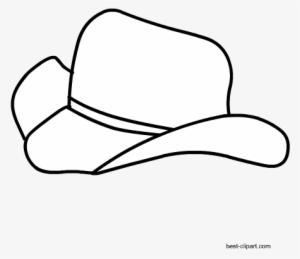 Black And White Cowboy Hat Clipart Free - Cowboy Hat #152243