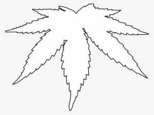 Weed Clipart Weed Leaf - White Marijuana Leaf Vector #152338
