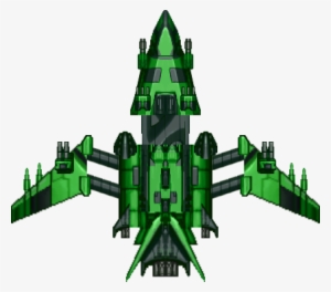 Spaceship - Pod - 1 - Green 87 - 2 Kb [469 Download - Space Shooter Ship Png #152558