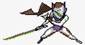 Genji Pixel - Overwatch Genji Pixel Spray #153462