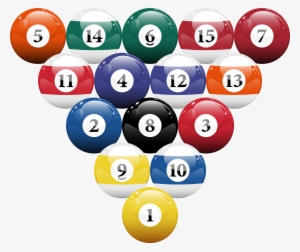 Clipart Ball Pool Table - Pool Billiard Balls #153701