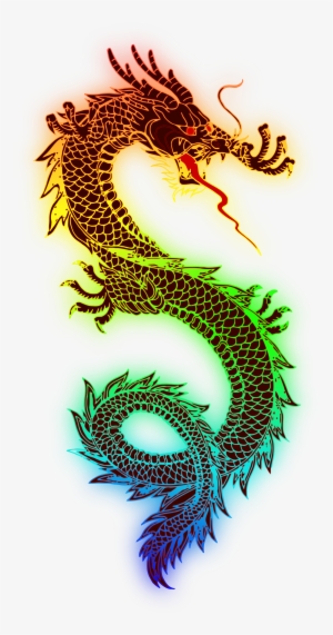 Chinese Dragon Free Png Image - Rainbow Dragon Png #154039