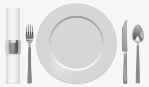 Png Stock Plate Table Knife And Napkin Png Clipart - Spoon #154361