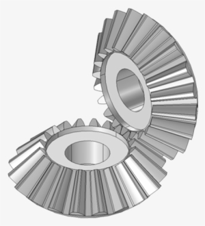 A Model Of Bevel Gears - Straight Bevel Gear Png #154542