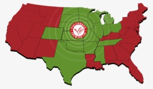 States Where Tallgrass Beer Is Distributed - United States Vector #154659