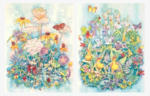 Wildflowers I & Ii - Watercolor Painting #154761