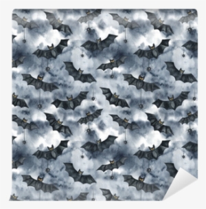 Happy Halloween Seamless Pattern Background - Watercolor Painting #154987