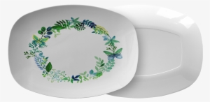 Butterfly Wreath Watercolor Designer Platter - Tehran #155066 Butterfly Wreath Watercolor Designer Platter - Tehran #155066