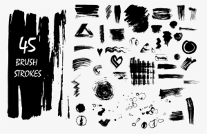 45 Vector Brush Strokes Example Image - Vector Graphics #155139