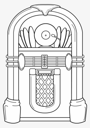 Popular Images - Jukebox Clipart Black And White #155179