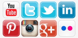 Social Media Icons Png Vector - Social Media Graphics Icons #155626