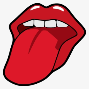 Vector Black And White Stock And Mouth - Tongue Cliparts #155628