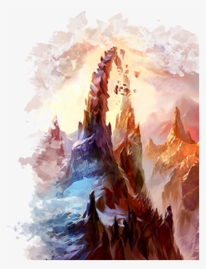 Ora Ondar, Sometimes Called "the Impossible Garden\ - Mtg Mountain Full Art #155653