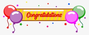 Congratulations Png Graphic Black And White Stock - Congratulations Png #155827