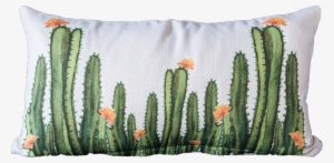 Watercolor Tall Cacti Lumbar Zip - San Pedro Cactus #156580