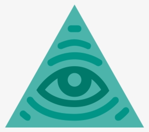 Illuminati Transparent Triangle Text - Illuminati Icon #156664