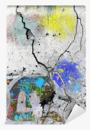 Cracked Wall, Underground Grunge Background Wall Mural - Wall #156756
