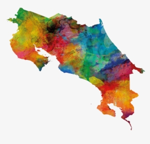 Post Navigation - Artistic Map Of Costa Rica #157075