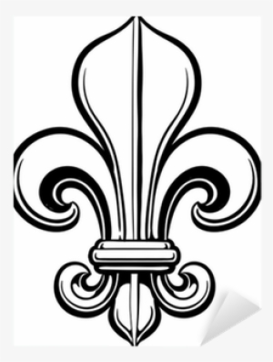 Fleur De Lis Vector Linework Illustration Sticker • - Fleur-de-lis #157266
