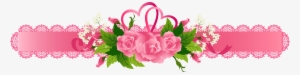 Digital Clipart- Watercolor Flower Clipart, Pink Roses - Pink Wedding Border Png #157294