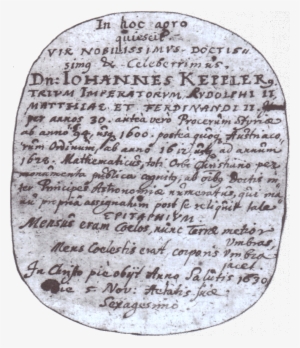File - Kepler Tombstone - Png - Tomb Stone Johannes Keppler #157618
