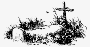 Picture Free Library Grave Big Image Png - Grave Clipart Black And White #157806