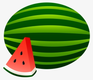 Watermelon Whole And Slice - Cartoon Picture Of Watermelon #157833