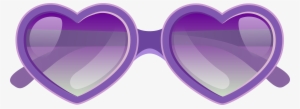 Purple Heart Sunglasses Png Clipart Image - Beach Sunglasses Clipart #158087