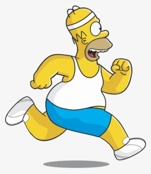 Homer Simpson Png - Simpsons Running #158136