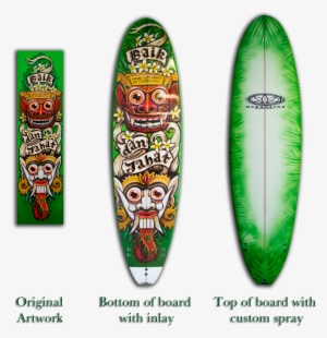 Custom Painted Surfboard And Artwork - Aerosol Paint #158345