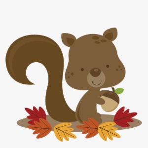 Fall Squirrel Svg File For Scrapbooking Cardmaking - Fall Clip Art Squirrel #158643