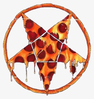 Transparent Pizza Pentagram - Mark Of The Pizzagram - Free Transparent ...