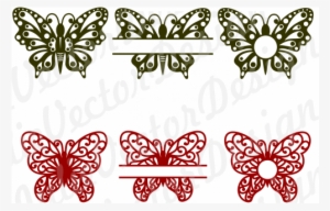 Filigree Butterflies, Butterfly Cut Files, Butterfly - Butterfly #158758