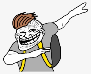 View Samegoogleiqdbsaucenao Zoomer Trollface Dab , - You U Mad Internet Meme Pin Back Button Badge #158923