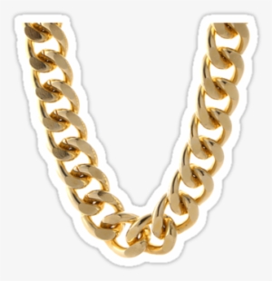 Gold Chain By Primotees Rapper Gold Chain Png - Gold Chain White T #159114