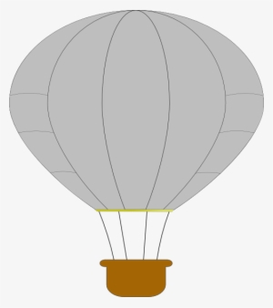 How To Set Use Gray Hot Air Balloon Clipart #159306